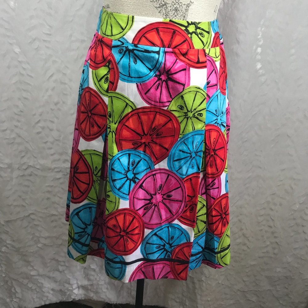 Grace Elements Bright Retro Fruit Print Swing Ski… - image 1